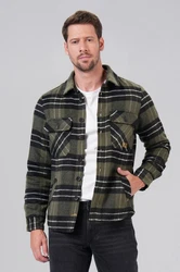 Miracle of Denim Hemdjacke Men Shirt Dunkelgrün/Grün