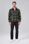 Miracle of Denim Hemdjacke Men Shirt Dunkelgrün/Grün
