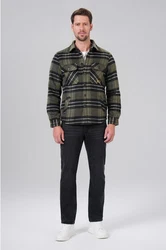 Miracle of Denim Hemdjacke Men Shirt Dunkelgrün/Grün