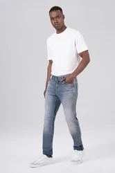 Miracle of Denim 5-Pocket Jeans Marcel Slim Hellblau/Grau/Blau