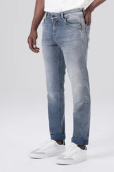 Miracle of Denim 5-Pocket Jeans Marcel Slim Hellblau/Grau/Blau