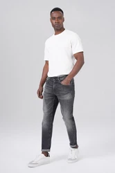 Miracle of Denim 5-Pocket Jeans Alf Tapered Hellgrau/Dunkelgrau/Grau