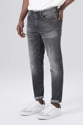 Miracle of Denim 5-Pocket Jeans Alf Tapered Hellgrau/Dunkelgrau/Grau