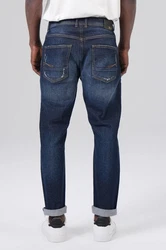 Miracle of Denim 5-Pocket Jeans Alf Tapered Dunkelblau/Blau/Hellblau