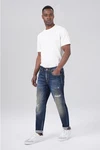 Miracle of Denim 5-Pocket Jeans Alf Tapered Dunkelblau/Blau/Hellblau