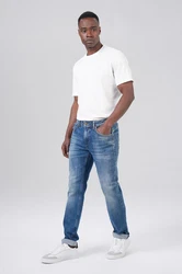 Miracle of Denim 5-Pocket-Jeans Ricardo Regular Blau/Hellblau