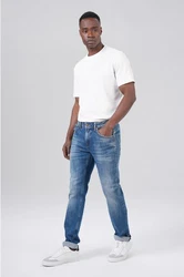 Miracle of Denim 5-Pocket-Jeans Ricardo Regular Blau/Hellblau