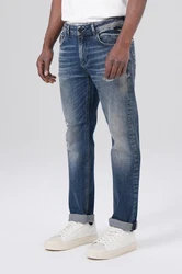 Miracle of Denim 5-Pocket-Jeans Ricardo Regular Blau/Hellblau