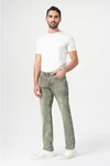 Miracle of Denim 5-Pocket Jeans Thommy Comfort Fit (1-tlg) Khaki/Dunkelgrün