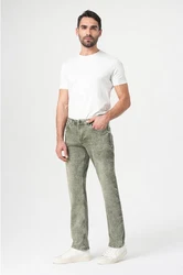 Miracle of Denim 5-Pocket Jeans Thommy Comfort Fit (1-tlg) Khaki/Dunkelgrün