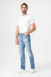 Miracle of Denim 5-Pocket Jeans Cornell Regular Hellblau/Blau
