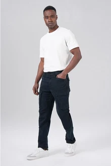 Miracle of Denim 5-Pocket Jeans Elias Cargo Dunkelblau/Blau