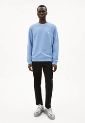 Armedangels Sweatshirt BAARO COMFORT Regular Fit Hellblau/Blau