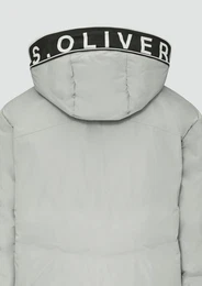 Allwetterjacke Wasserabweisender wattierter Blouson mit Kontrast-Details Blende