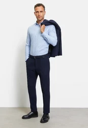 OLYMP Businesshemd No. Six Urban Kent Hellblau/Blau/Dunkelblau