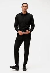 OLYMP Businesshemd Luxor modern fit Global Kent Schwarz/Dunkelblau