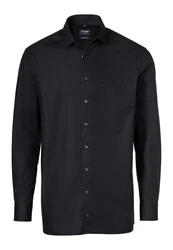 OLYMP Businesshemd Luxor modern fit Global Kent Schwarz/Dunkelblau