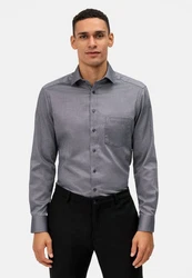 OLYMP Businesshemd Luxor modern fit Global Kent Hellgrau/Dunkelgrau/Grau/Dunkelblau