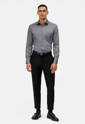 OLYMP Businesshemd Luxor modern fit Global Kent Hellgrau/Dunkelgrau/Grau/Dunkelblau