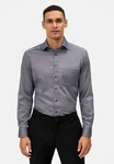 OLYMP Businesshemd Luxor modern fit Global Kent Hellgrau/Dunkelgrau/Grau/Dunkelblau
