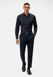 OLYMP Businesshemd Level Five New York Kent Dunkelblau/Blau