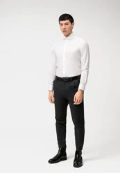 OLYMP Businesshemd Level Five, body fit, Royal Kent Weiß/Creme