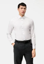 OLYMP Businesshemd Level Five, body fit, Royal Kent Weiß/Creme