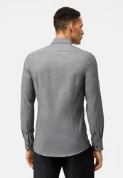 OLYMP Businesshemd Level Five, body fit, Royal Kent Dunkelgrau/Hellgrau/Grau/Dunkelblau/Blau