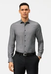 OLYMP Businesshemd Level Five, body fit, Royal Kent Dunkelgrau/Hellgrau/Grau/Dunkelblau/Blau