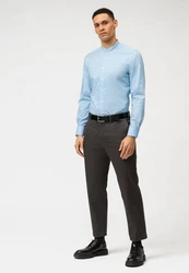 OLYMP Businesshemd Level Five Stehkragen Hellblau/Blau/Dunkelblau
