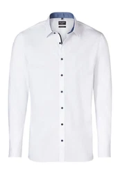 OLYMP Businesshemd No. Six Urban Kent Creme/Weiß