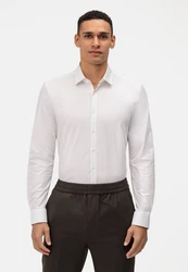 OLYMP Businesshemd No. Six 24/Seven Urban Kent Weiß/Creme/Braun