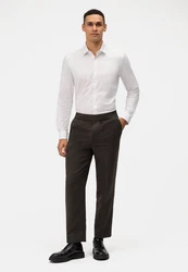 OLYMP Businesshemd No. Six 24/Seven Urban Kent Weiß/Creme/Braun