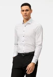 OLYMP Businesshemd Level Five, body fit, Royal Kent Weiß/Creme/Hellblau/Grau