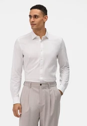 OLYMP Businesshemd Level Five 24/Seven New York Kent Weiß/Creme/Grau/Braun