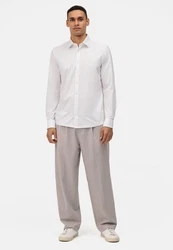 OLYMP Businesshemd Level Five 24/Seven New York Kent Weiß/Creme/Grau/Braun
