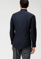 OLYMP Businesshemd No. Six Urban Kent Dunkelblau/Hellblau
