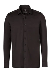 OLYMP Businesshemd Luxor 24/Seven modern fit Dunkelbraun/Braun/Grau/Schwarz