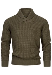 Indicode Strickpullover INBrockly Dunkelgrün/Khaki