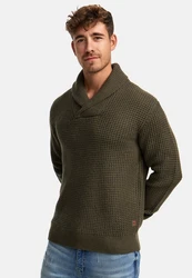 Indicode Strickpullover INBrockly Dunkelgrün/Khaki