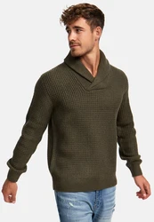 Indicode Strickpullover INBrockly Dunkelgrün/Khaki