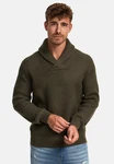 Indicode Strickpullover INBrockly Dunkelgrün/Khaki