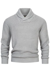 Indicode Strickpullover INBrockly Grau