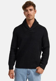 Indicode Strickpullover INBrockly Schwarz/Dunkelgrau Indicode Strickpullover INBrockly Schwarz/Dunkelgrau