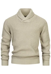 Indicode Strickpullover INBrockly Khaki/Beige