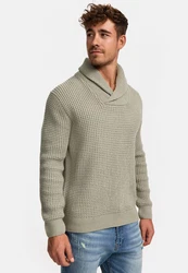 Indicode Strickpullover INBrockly Khaki/Beige