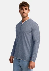 Indicode Langarmshirt INColeson Grau/Dunkelblau/Hellgrau/Dunkelgrau
