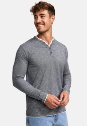Indicode Langarmshirt INColeson Dunkelgrau/Hellgrau/Grau/Dunkelblau