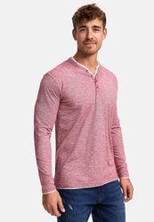 Indicode Langarmshirt INColeson Rosa/Rot