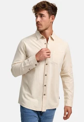 Indicode Langarmhemd INCaix Khaki/Beige